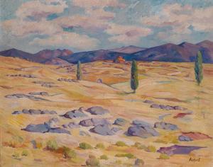 ECKERT Robert 1874-1923,Landschaft bei Segovia,1923,Palais Dorotheum AT 2015-02-24