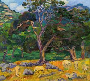 ECKERT Robert 1874-1923,Landschaft in Pollencia (Mallorca),im Kinsky Auktionshaus AT 2012-06-19