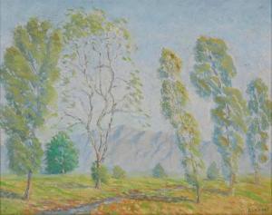 ECKHART PERCY B 1877-1969,California landscape,1952,John Moran Auctioneers US 2021-11-16