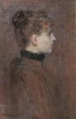 ECKMANN Otto 1865-1902,Portrait of a young Lady,Stahl DE 2015-09-26