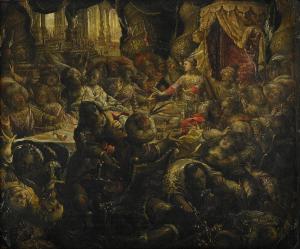 ECOLE PRAGOISE,Darius ambassadörers död,1620,Stockholms Auktionsverket SE 2017-06-06