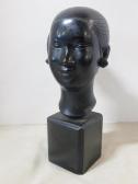 Ecole Vietnamienne,bust of young girl with h,20th century,B.S. Slosberg, Inc. Auctioneers 2023-09-07