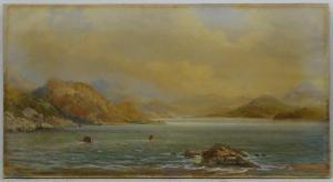 EDDINGTON William Clarke,A seascape with boats and a cottage beyond,Claydon Auctioneers 2021-12-29