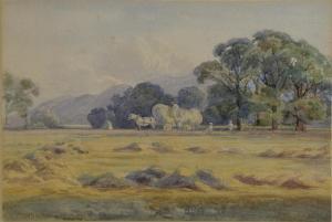 EDDINGTON William Clarke 1860-1885,haymaking Lake District,Ewbank Auctions GB 2017-11-30