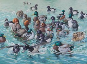 EDE Basil 1931-2016,Gathering of Ducks,Bellmans Fine Art Auctioneers GB 2023-11-21
