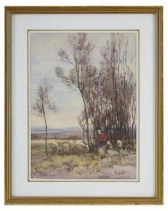 EDE Frederick Charles V 1865-1913,Bergère et ses moutons,Tradart Deauville FR 2019-11-03