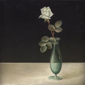 EDELHOFF Albin 1887-1974,Stilleben mit Rose,c. 1930,Galerie Bassenge DE 2019-06-01