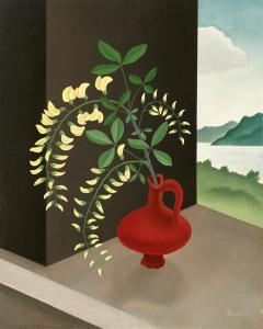 EDELHOFF Albin 1887-1974,Vase mit weißem Blütenzweig,Lempertz DE 2025-05-30