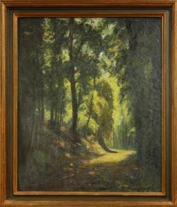 EDELHOFF Albin 1887-1974,Wooded Landscape,1945,Clars Auction Gallery US 2010-09-12