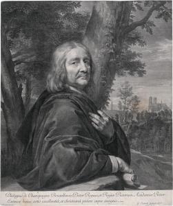 EDELINCK Gerard I,Selbstbildnis des Malers Philipp de Champaigne,1676,Galerie Bassenge 2023-06-07
