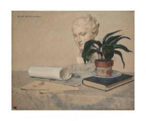 EDELMANN Charles Auguste 1879-1950,Nature morte au buste de femme,Christie's GB 2017-09-19