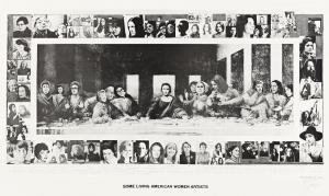 EDELSON Mary Beth,Some Living American Women Artists / Last Supper,1972,Swann Galleries 2021-06-10