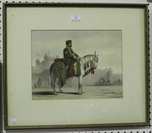 EDEN Emily 1797-1869,Raja Hindu Rao on Horseback,Tooveys Auction GB 2019-02-20