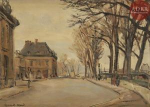 EDMOND EMILE Girard 1892-1953,Paris, le quai Conti à l\’Institut,Ader FR 2017-10-06