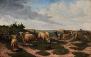 EDMONSTON Samuel,A landscape with a shepherd boy resting with his h,Bruun Rasmussen 2024-01-08