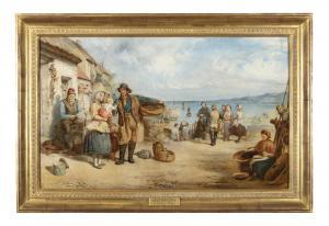 EDMONSTON Samuel 1825-1904,The Fisherman's Return,Adams IE 2020-10-13