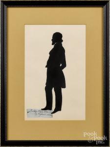 EDOUART Augustin Amant C.F,full-length cutout silhouettes of J. Blount Esq,Pook & Pook 2019-01-12