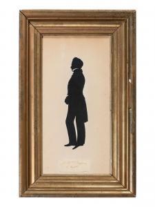 EDOUART Augustin Amant C.F 1789-1861,Silhouette Portrait of William Bryson,1831,Hindman 2024-03-15