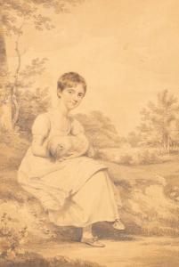 EDRIDGE Henry,Jane Sarah Whitewick Knightly aged Five,1809,Simon Chorley Art & Antiques 2023-07-25