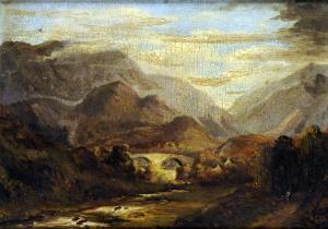 EDWARDS A,Mountainous river landscape,1843,Biddle and Webb GB 2013-07-05