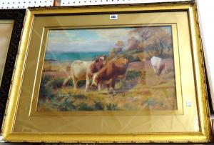 EDWARDS 1800-1900,Cattle near the coast,Bellmans Fine Art Auctioneers GB 2014-08-08