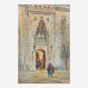 EDWARDS George Wharton 1869-1950,Doorway, Palace of Sultan Bayezid II,Freeman US 2023-06-06