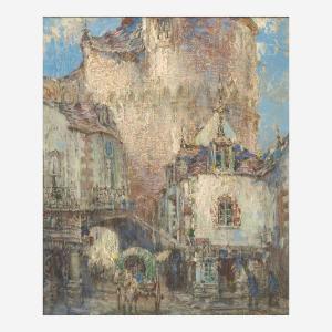 EDWARDS George Wharton 1869-1950,Old Tower and Gate of Corsairs, Vannes,Freeman US 2023-06-06