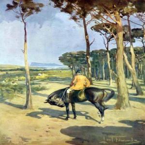 EDWARDS Lionel Dalhousie R. 1878-1966,Hunting in Gibraltar, The Royal Calpé Hunt,Keys GB 2013-03-08