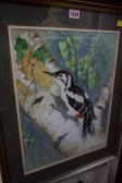 EDWARDS Norma,a great spotted woodpecker,1987,Stride and Son GB 2017-05-26