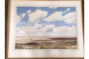 EDWARDS Stanley 1899-1981,coastal estuary landscape,Jim Railton GB 2015-03-07