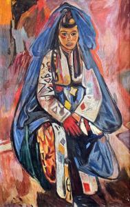 EDY LEGRAND Edouard Leon,Full length portrait of seated Moroccan woman,Canterbury Auction 2016-08-02