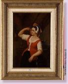 EECKHOUT Victor 1821-1879,Jeune fille devant son miroir,1858,VanDerKindere BE 2009-12-08