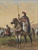 EECKHOUT Victor 1821-1879,Les fiers guerriers,Europ Auction FR 2012-11-14