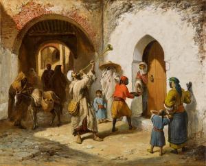EECKHOUT Victor 1821-1879,The Day after Ramadan in Morocco,1877,Sotheby's GB 2022-10-25