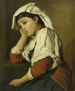 EFSELBORN F,Seated girl,1882,Galerie Koller CH 2014-03-26