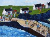 EGAN Orla,LANDING THE CATCH ON GREAT BLASKET ISLAND, KERRY,Ross's Auctioneers and values 2019-01-16