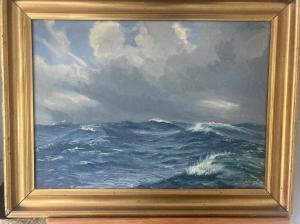EGE Mogens 1892-1946,Turbulent sea,Bruun Rasmussen DK 2022-10-20