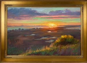 EGELI Arthur 1964,Provincetown shoreline sunset,CRN Auctions US 2020-09-20
