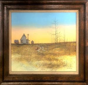 EGENSTAFER John Lewis 1943,Farmhouse at Sunrise,1970,Ro Gallery US 2023-07-27