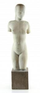 Eggen Gène,A sandstone sculpture of a standing female nude, o,20th century,Venduehuis 2018-04-18