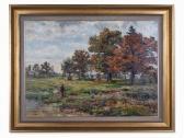 EGGERS Wilhelm 1863,Landscape with Oaks,1889,Auctionata DE 2017-01-16