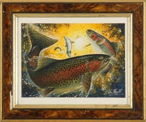 EGGERT JOHN F,Rainbow trout rising for May flies,Eldred's US 2009-08-12