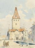 EGGIMANN WALTER 1903-1940,Historische Ansicht des Christoffelturms in Bern,Dobiaschofsky 2010-05-05