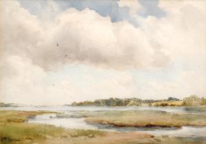 EGGINTON Wycliffe 1875-1951,An estuary scene at low tide,Fieldings Auctioneers Limited GB 2016-05-21