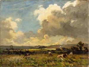 EGGINTON Wycliffe 1875-1951,CATTLE IN FIELD,McTear's GB 2024-04-10