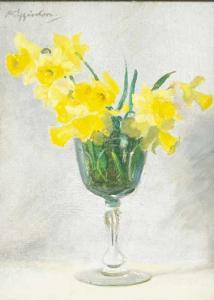 EGGINTON Wycliffe 1875-1951,DAFFODILS IN A GLASS,Whyte's IE 2008-02-25