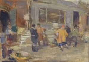 Egle Arvids 1905-1977,Dish vendors in Rezekne,Antonija LV 2019-11-05