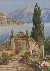EGLEY V 1900-1900,An ornamental garden above an Italian lake,Christie's GB 2006-01-25