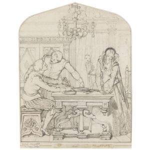 EGLEY William Maw 1826-1916,TARTUFFE AT SUPPER,1853,Sotheby's GB 2010-07-13