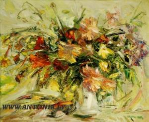 Eglitis Vilnis 1938-2004,Flowers 
in a vase,1985,Antonija LV 2011-03-05
